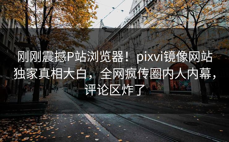 刚刚震撼P站浏览器！pixvi镜像网站独家真相大白，全网疯传圈内人内幕，评论区炸了